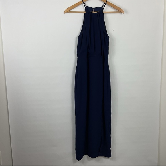 Lulus Navy Blue Sleeveless Midi Dress Size Small‎ - Picture 1 of 9